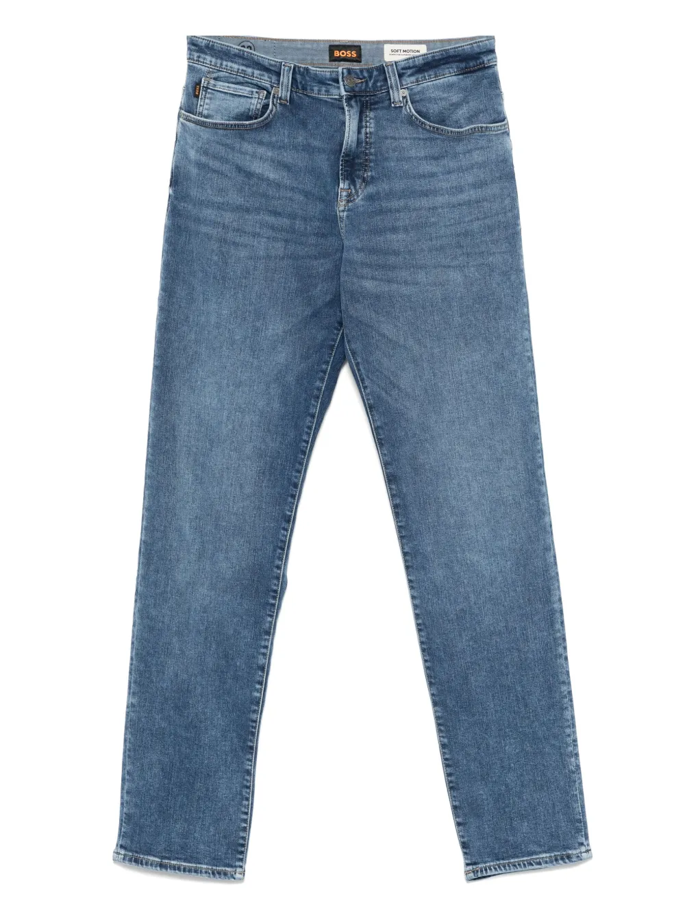 BOSS whiskering-effect jeans | Blue | Image 1