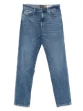 BOSS whiskering-effect jeans - Blue