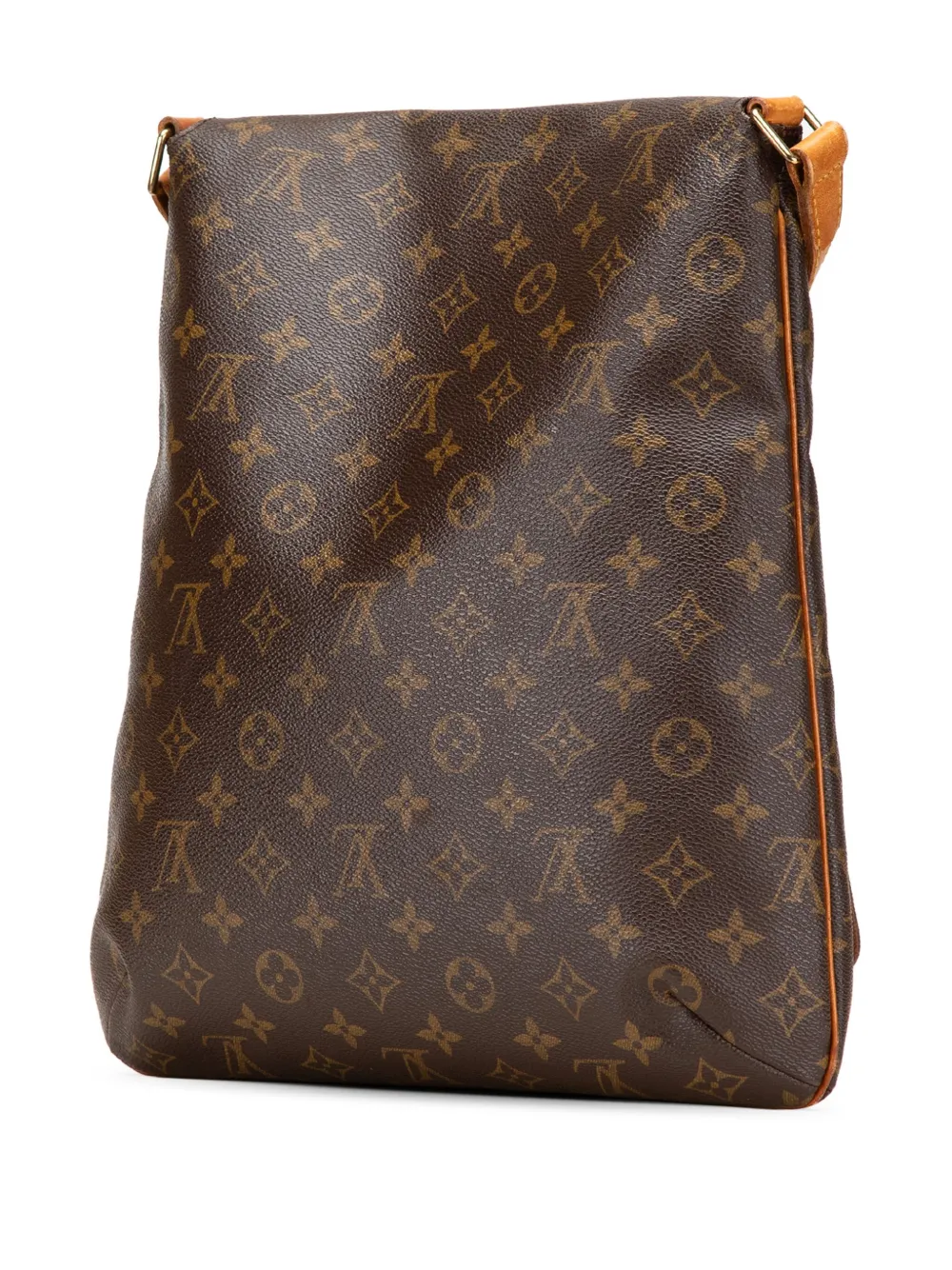 Pre-owned Louis Vuitton 1999 Monogram Musette Salsa Gm Crossbody Bag In Brown