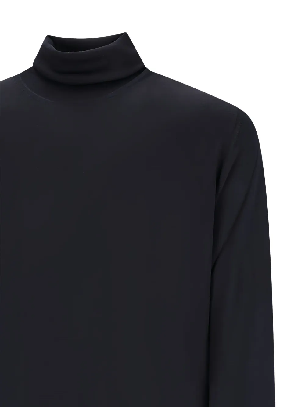 Goes Botanical Long-sleeve Turtleneck Sweater In Blue