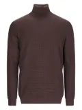 GOES BOTANICAL woven-knit turtleneck sweater - Brown