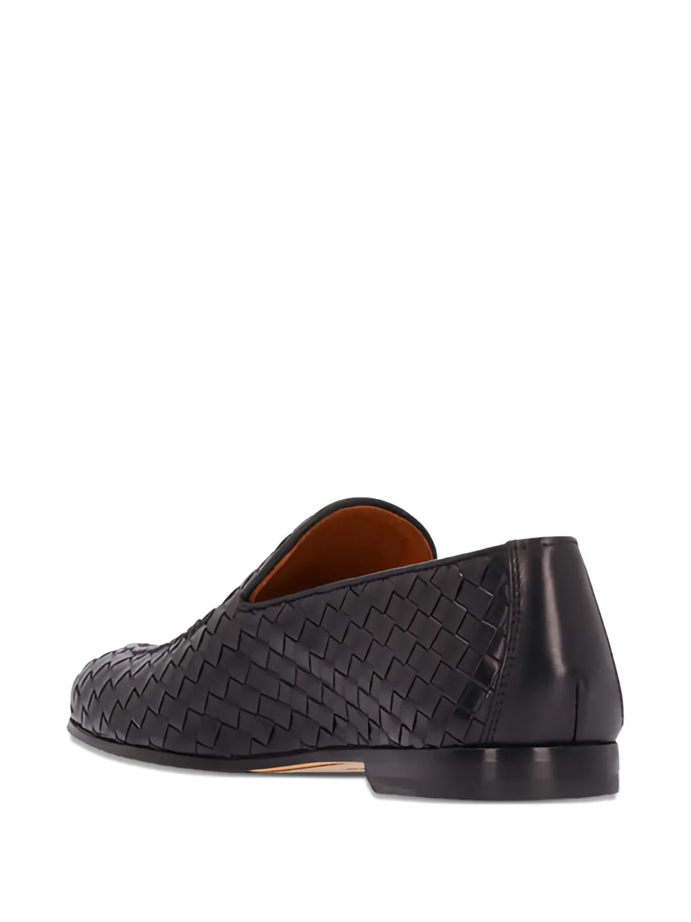 Doucal's woven-leather tassel-embellished loafers Black