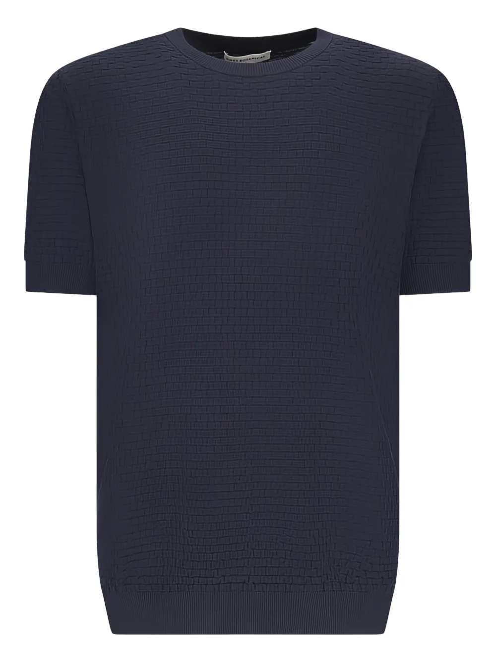 woven-knit T-shirt