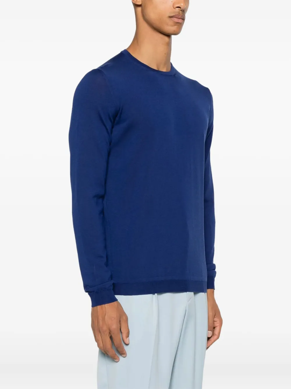 Goes Botanical Crew-neck Sweater In Blue