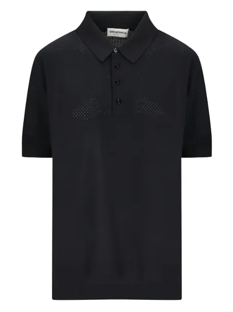 GOES BOTANICAL perforated polo shirt