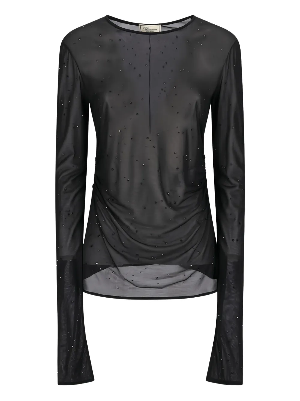 Blumarine T-shirt verfraaid met kristallen Zwart