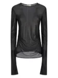 Blumarine crystal-embellished T-shirt - Black