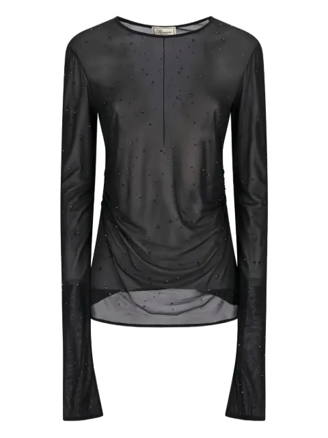 Blumarine crystal-embellished T-shirt