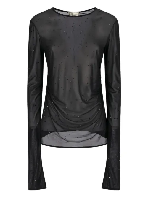 T-shirt à ornements en cristal - Blumarine - Modalova