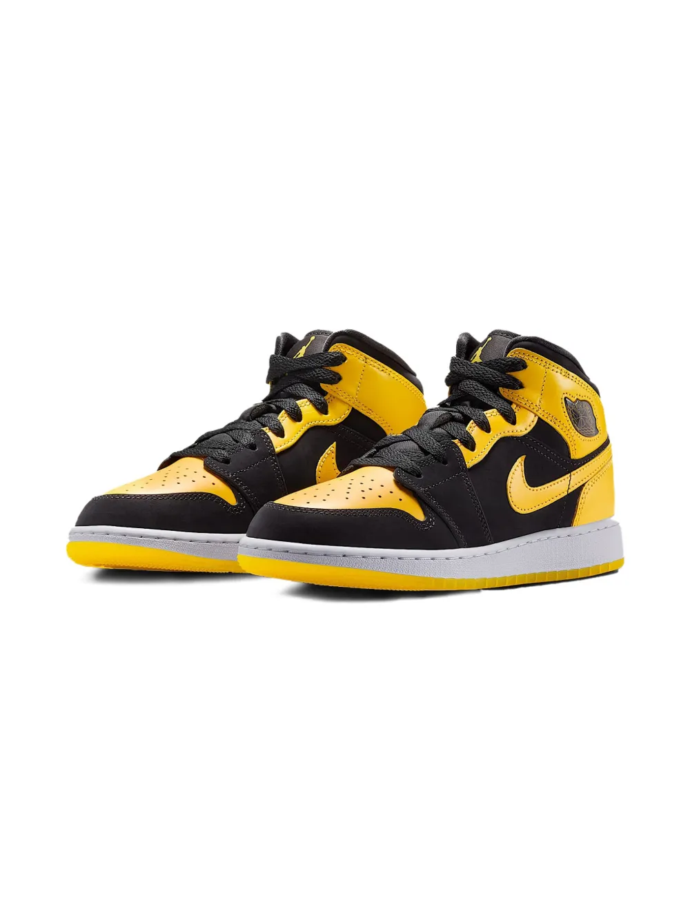 Jordan Kids Air Jordan 1 Mid SE "Black White Varsity Maize" sneakers