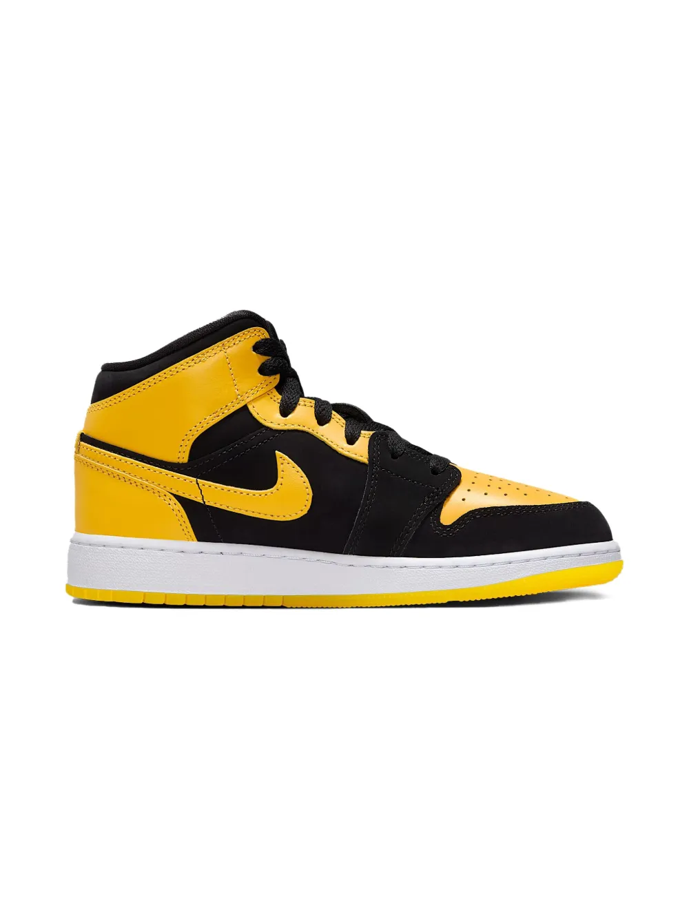 Jordan Kids Air Jordan 1 Mid SE "Black White Varsity Maize" sneakers