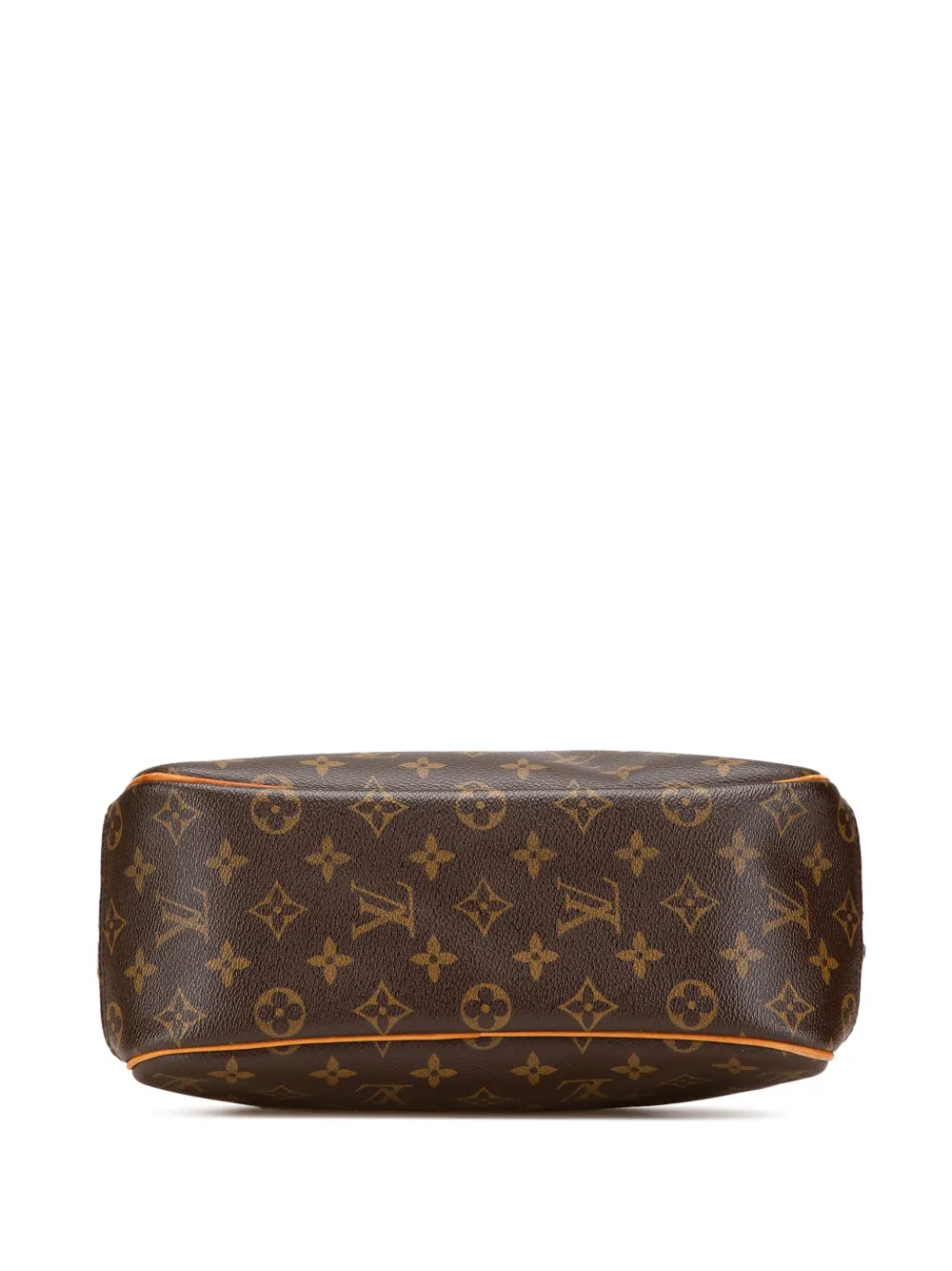 Pre-owned Louis Vuitton 2004 Monogram Trouville Handbag In Brown