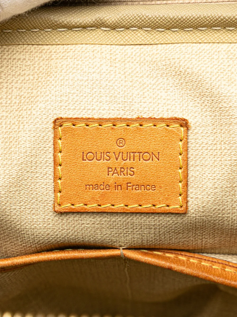 Pre-owned Louis Vuitton 2004 Monogram Trouville Handbag In Brown