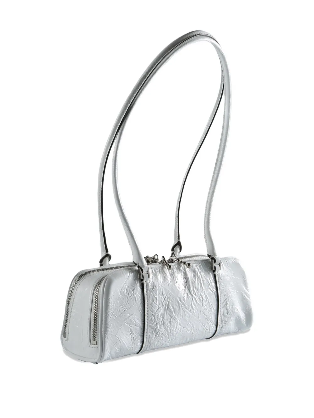 Tory Burch Cilindervormige leren schoudertas Wit