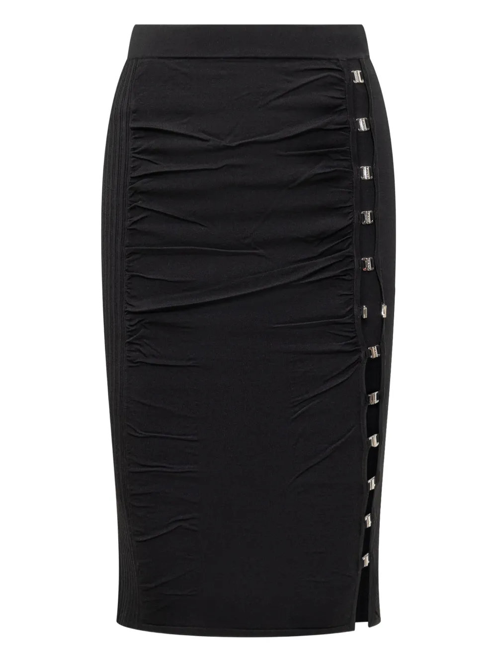 logo-patch pencil skirt