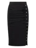 PINKO logo-patch pencil skirt - Black