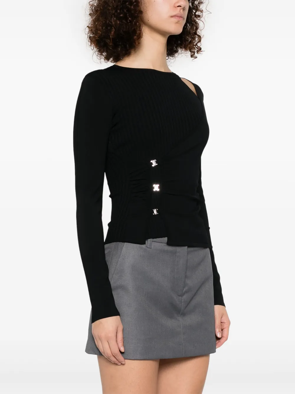 PINKO Asymmetrische top Z99|NERO LIMOUSINE