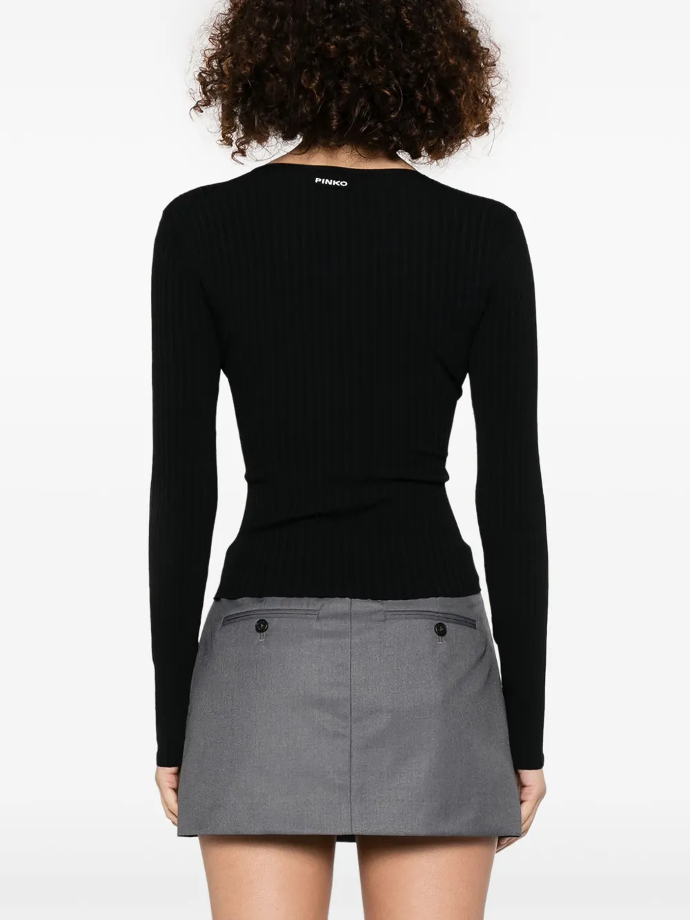 PINKO Asymmetrische top Z99|NERO LIMOUSINE