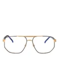 Carrera geometric-frame glasses - Gold