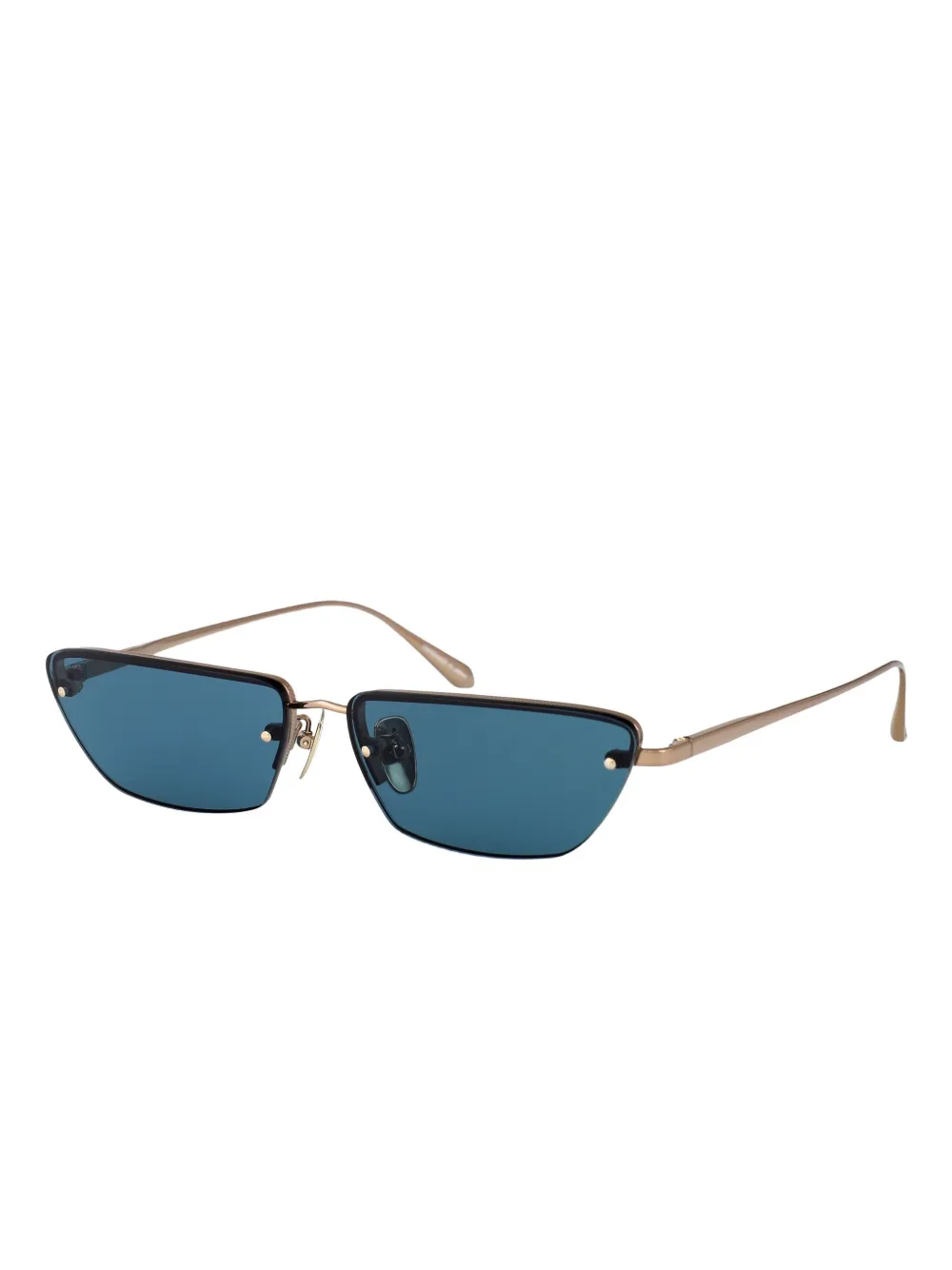 Linda Farrow Cleo zonnebril met cat-eye montuur Goud