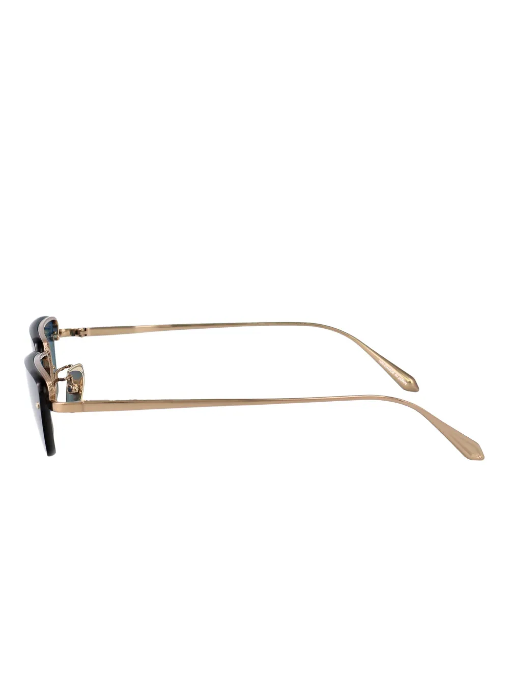 Linda Farrow Cleo zonnebril met cat-eye montuur Goud