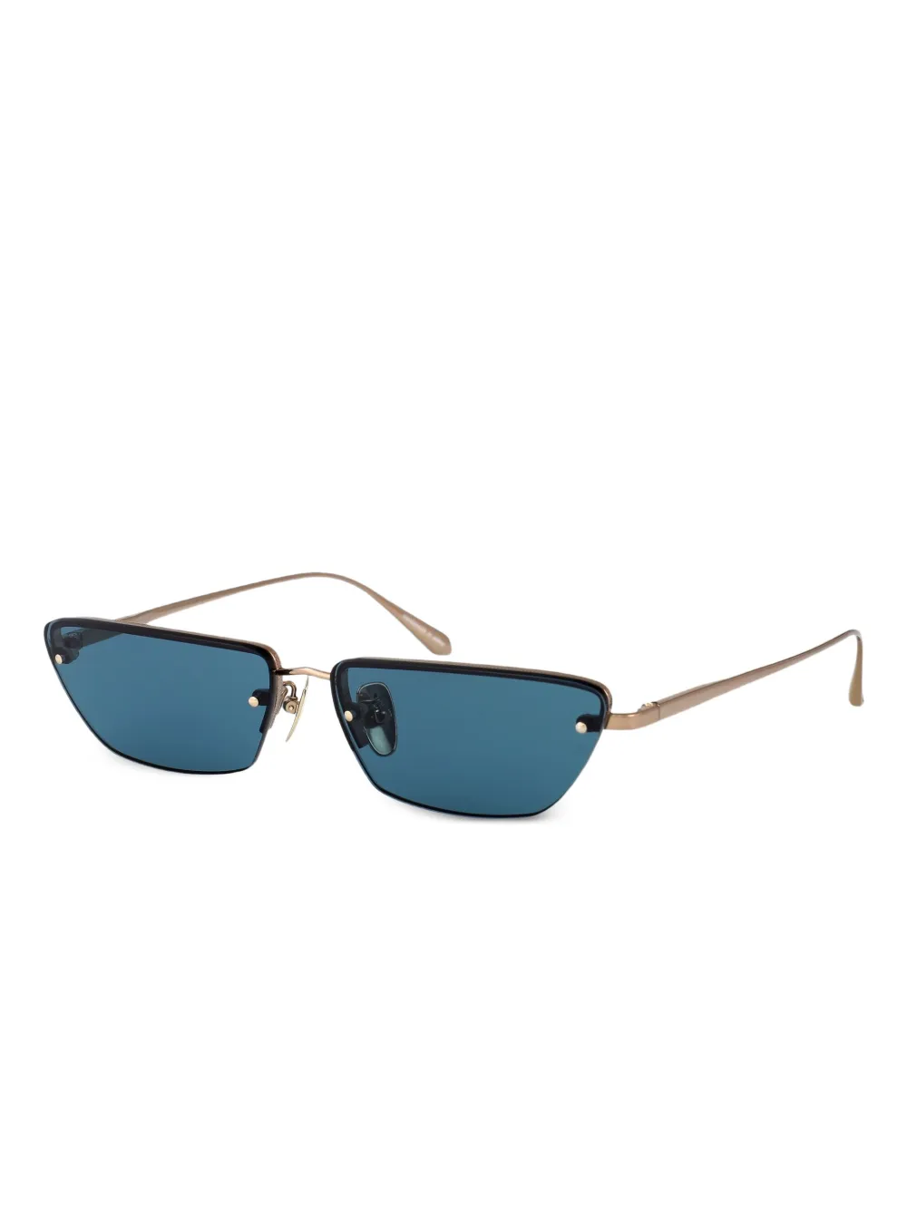 Linda Farrow Cleo zonnebril met cat-eye montuur - Goud