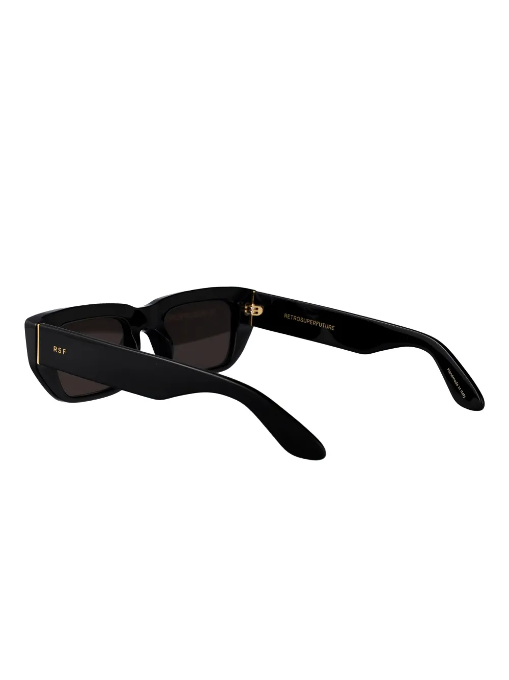 Retrosuperfuture Ra geometric-frame acetate sunglasses Zwart