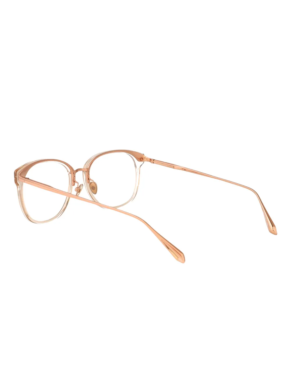 Linda Farrow Cyrus bril met rond montuur Beige