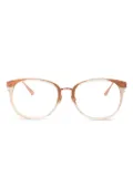 Linda Farrow Cyrus round-frame glasses - Neutrals