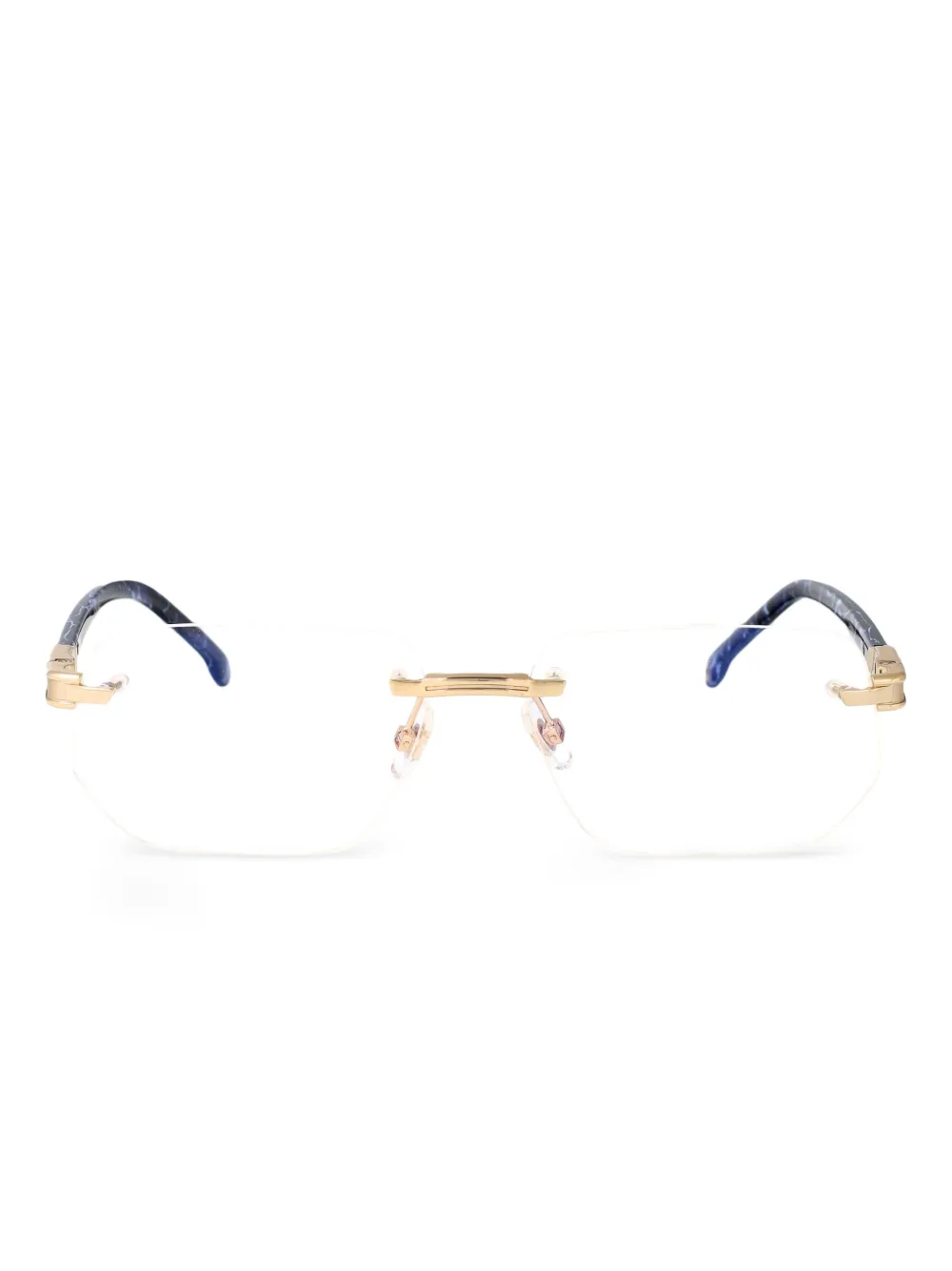 Carrera rectangle-frame glasses | Gold | Image 1