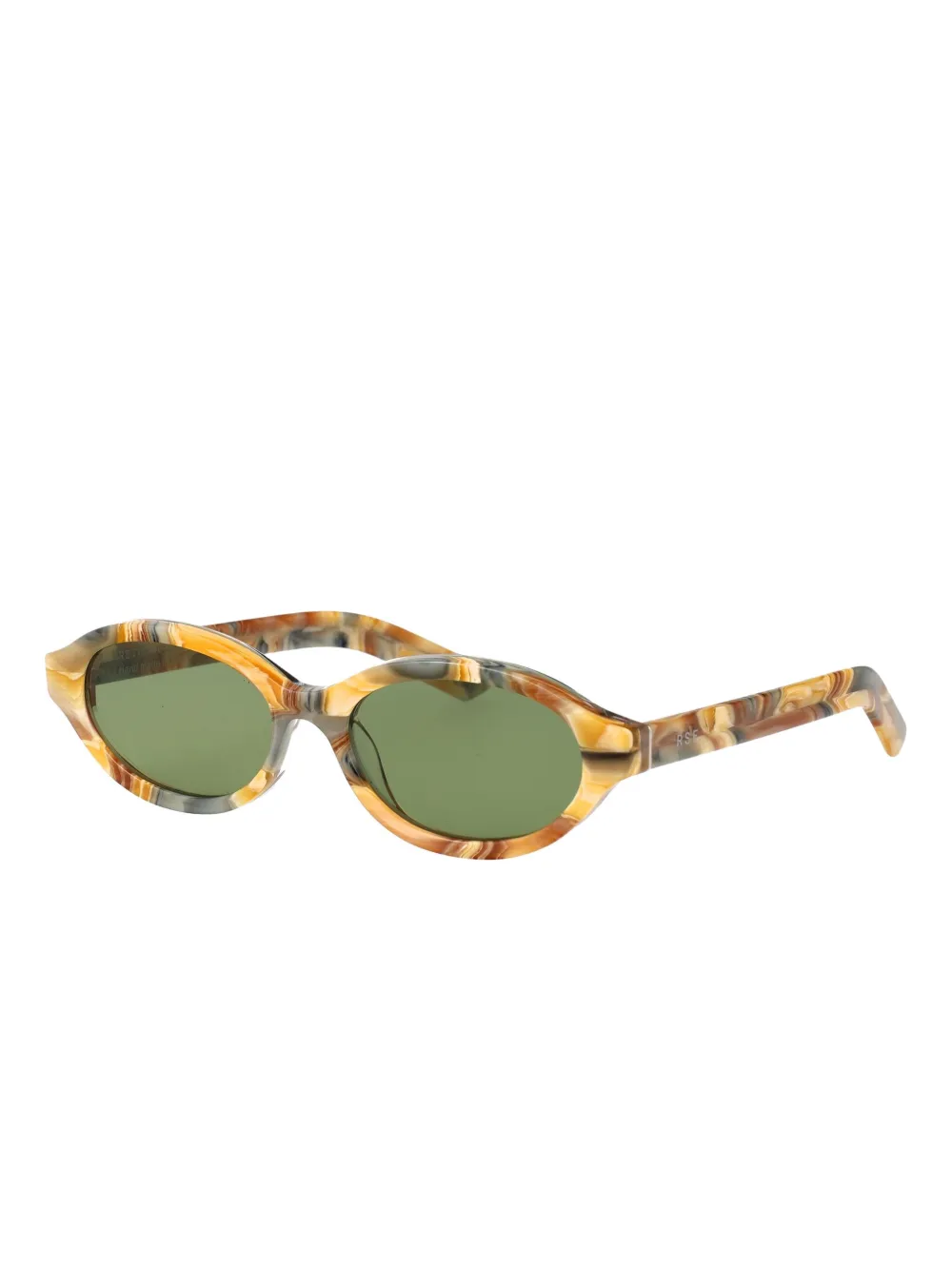 Retrosuperfuture Parola Boogie zonnebril met ovalen montuur Beige