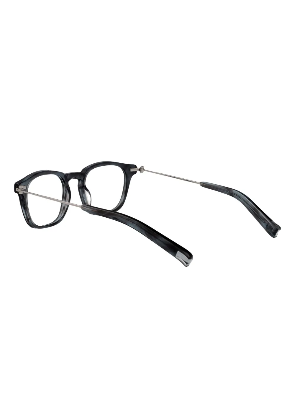 Yohji Yamamoto Bril met vierkant montuur Blauw