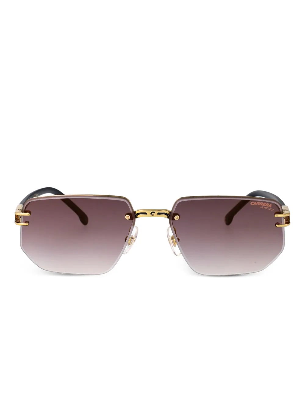 Carrera 1070 S zonnebril met rechthoekig montuur Goud