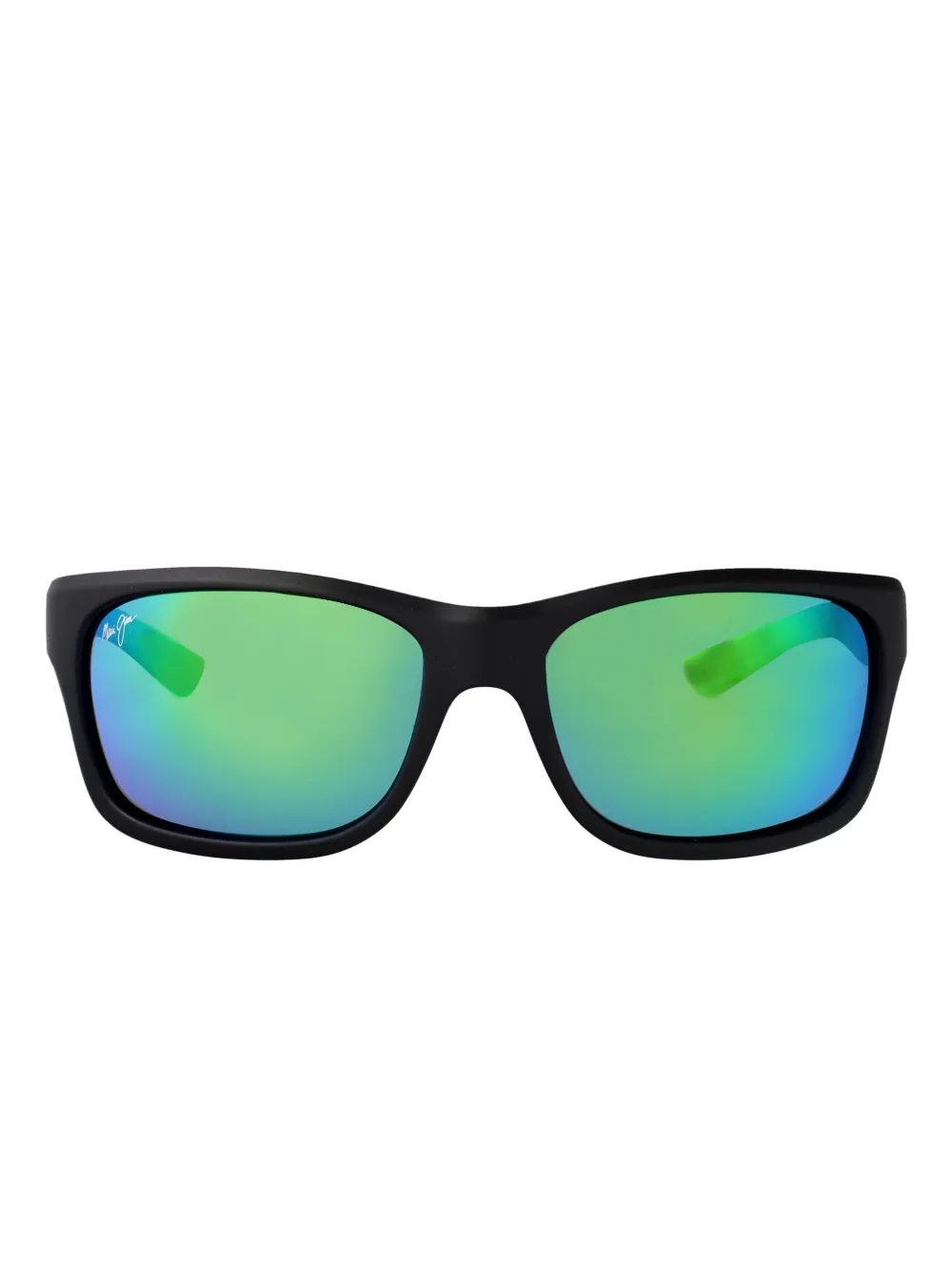 Maui Jim rectangle mirrrored sunglasses Zwart