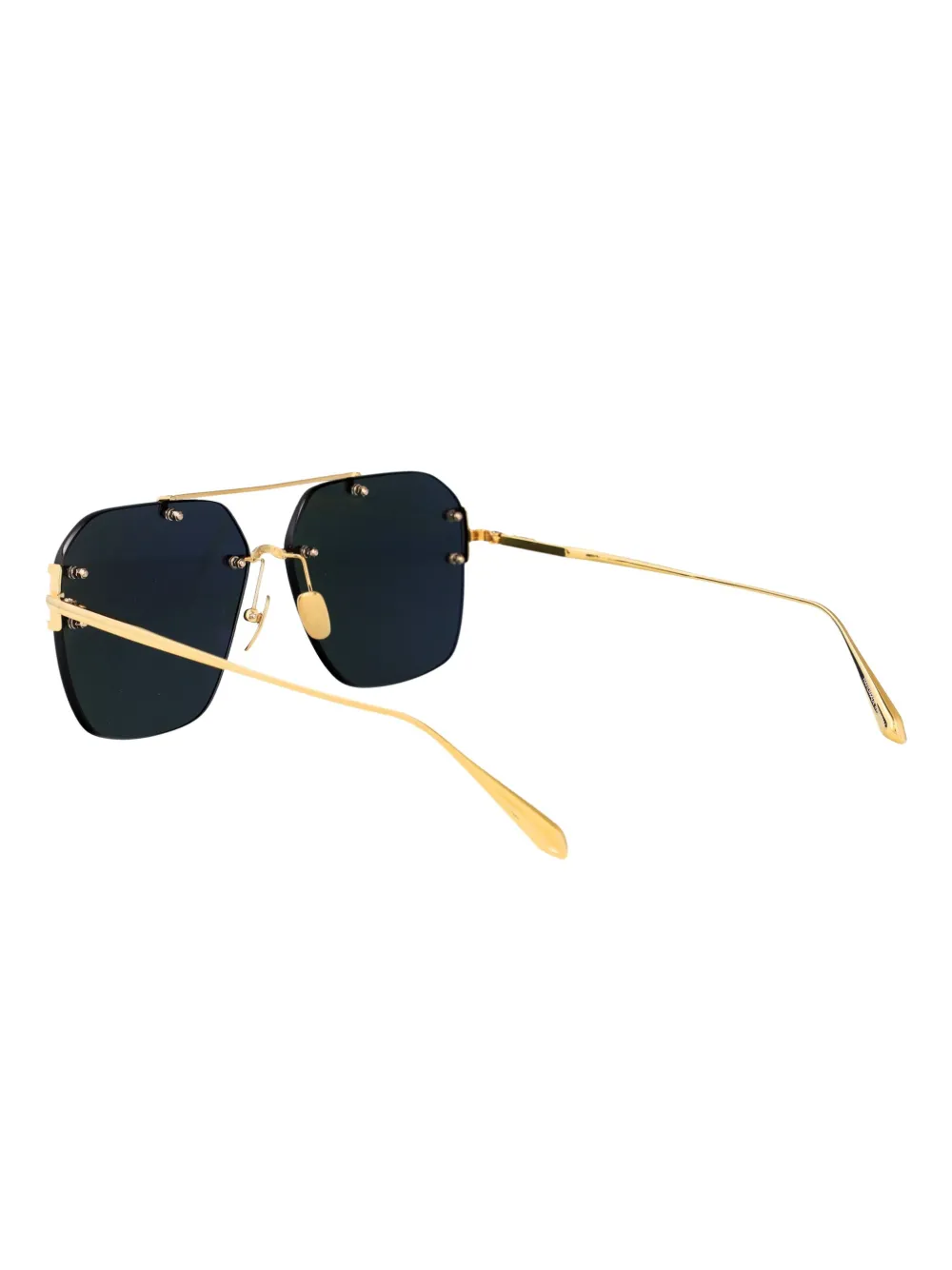 Linda Farrow Reyner titanium zonnebril Goud