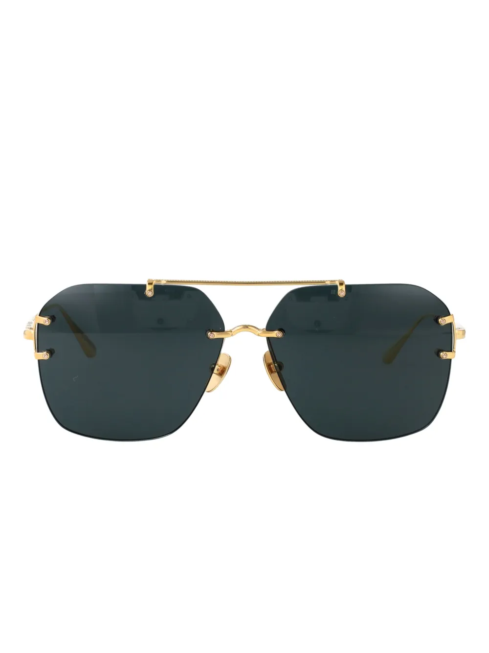 Linda Farrow Reyner titanium sunglasses - Oro