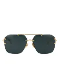 Linda Farrow Reyner titanium sunglasses - Gold