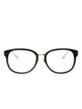Linda Farrow geometric-frame glasses - Gold