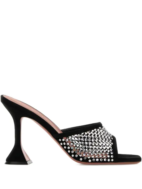 Amina Muaddi 95mm Lupita rhinestone-embellished sandals