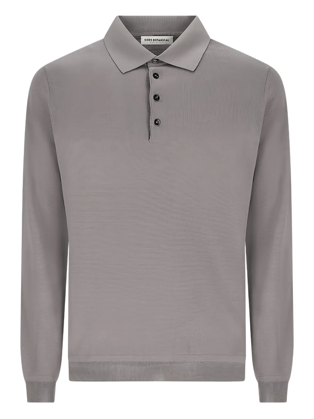 GOES BOTANICAL playera tipo polo con botones | gris | Image 1