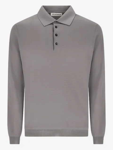 GOES BOTANICAL button long-sleeve polo shirt