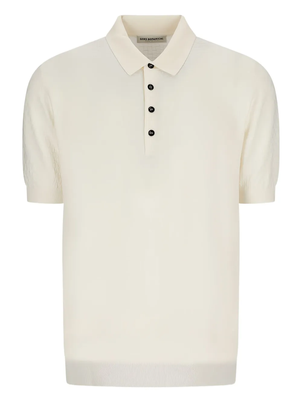 GOES BOTANICAL Wollen poloshirt Wit