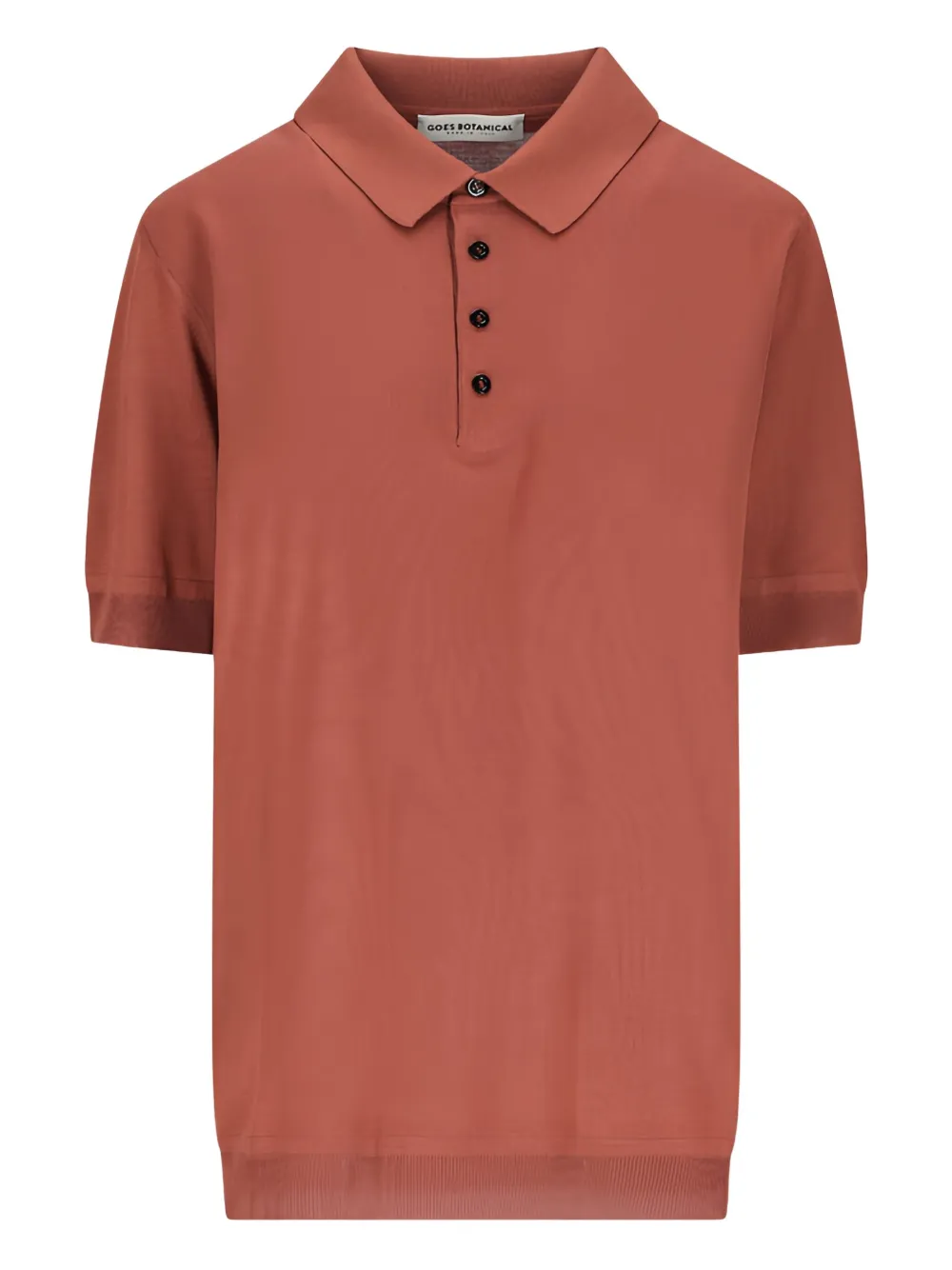 GOES BOTANICAL Poloshirt van merinowol Bruin
