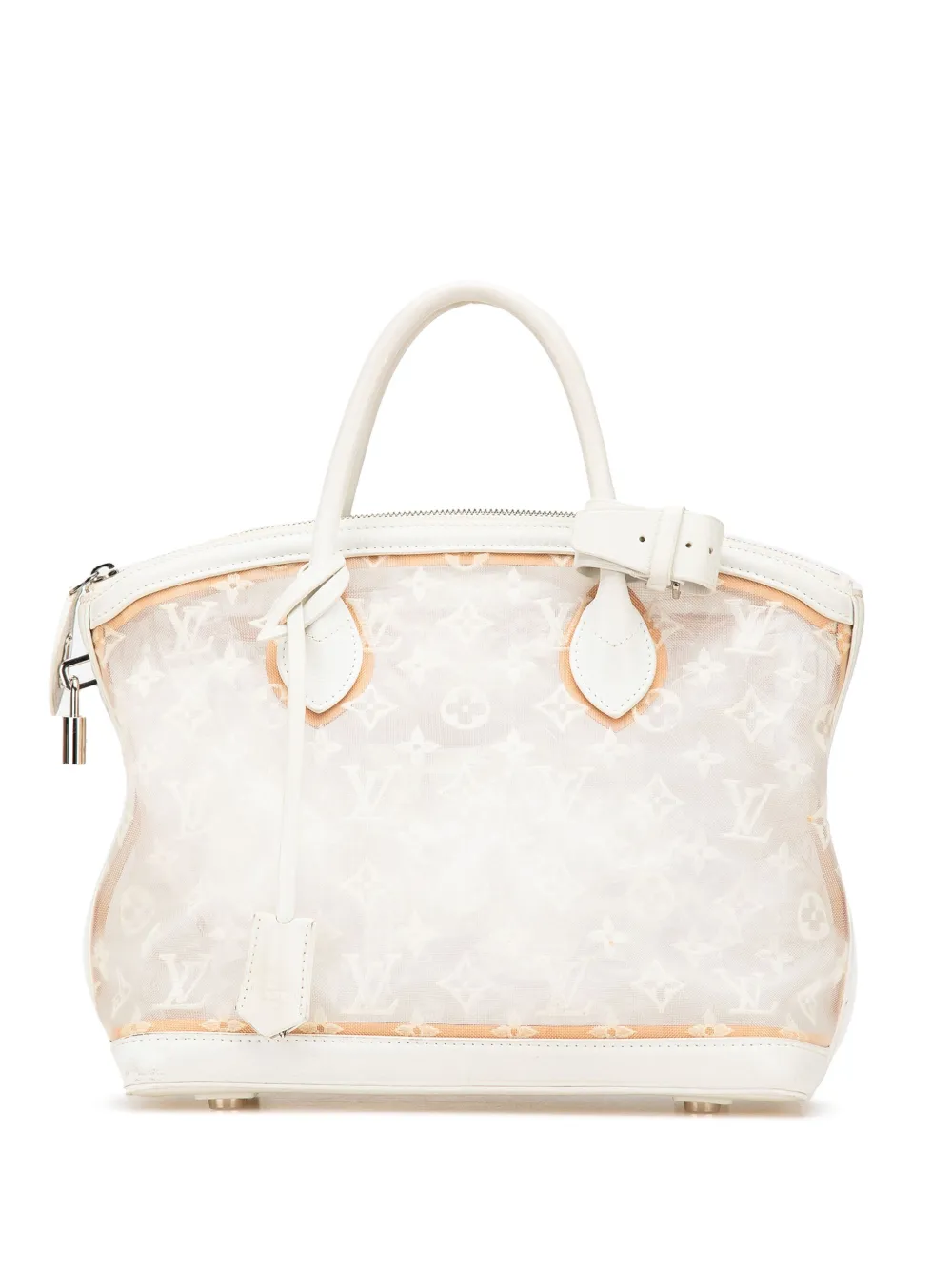 Louis Vuitton Pre-Owned 2012 Limited Edition Monogram Transparence Lockit handbag | White | Image 1