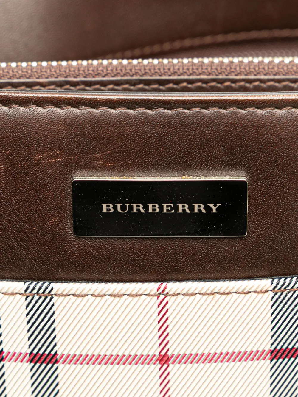 Pre-owned Burberry 2000-2017 House Check Canvas Tote Bag