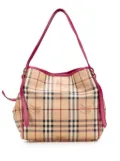 Burberry Pre-Owned 2000-2017 Small Haymarket Check Coated Canvas Canterbury tote bag - Brown