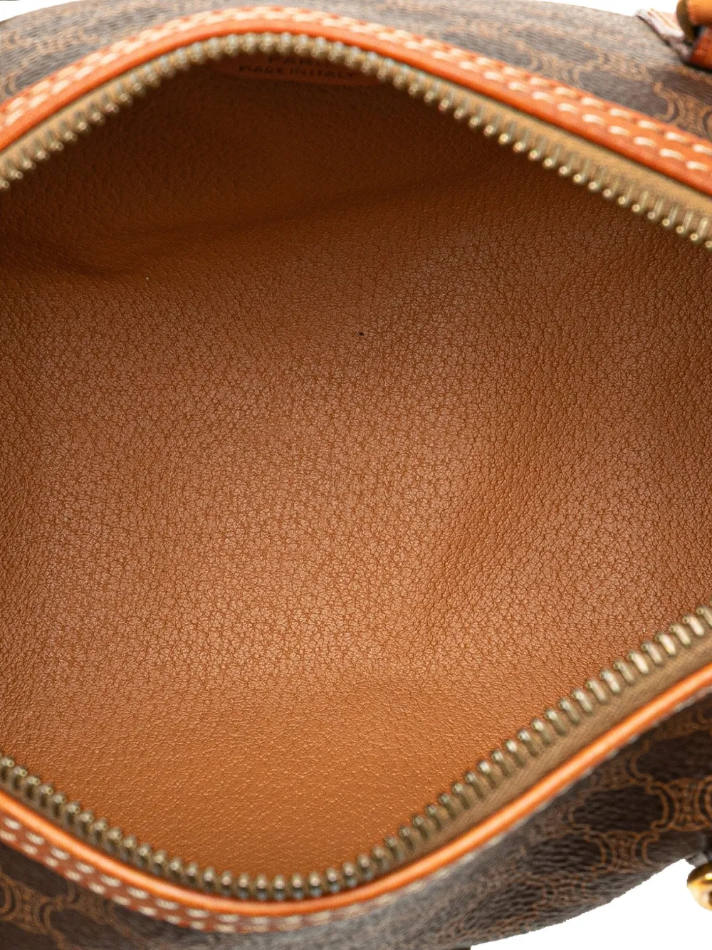 Pre-owned Celine 1994 Macadam Coated Canvas Boston Bag