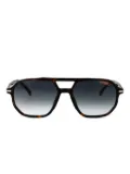 Carrera geometric-frame sunglasses - Brown
