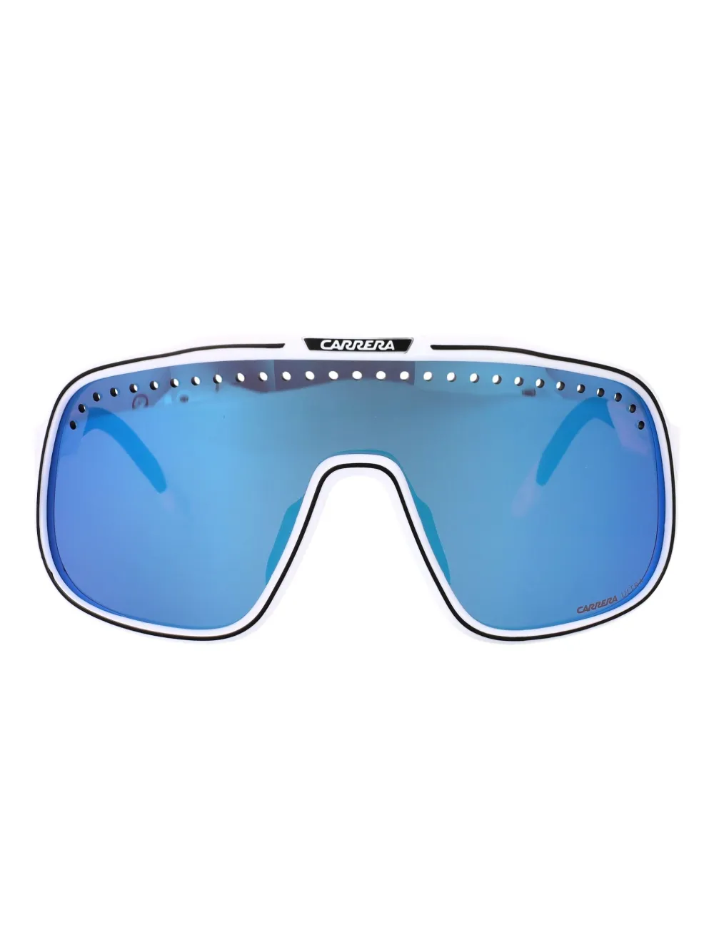 Carrera perforated shield-frame sunglasses Wit