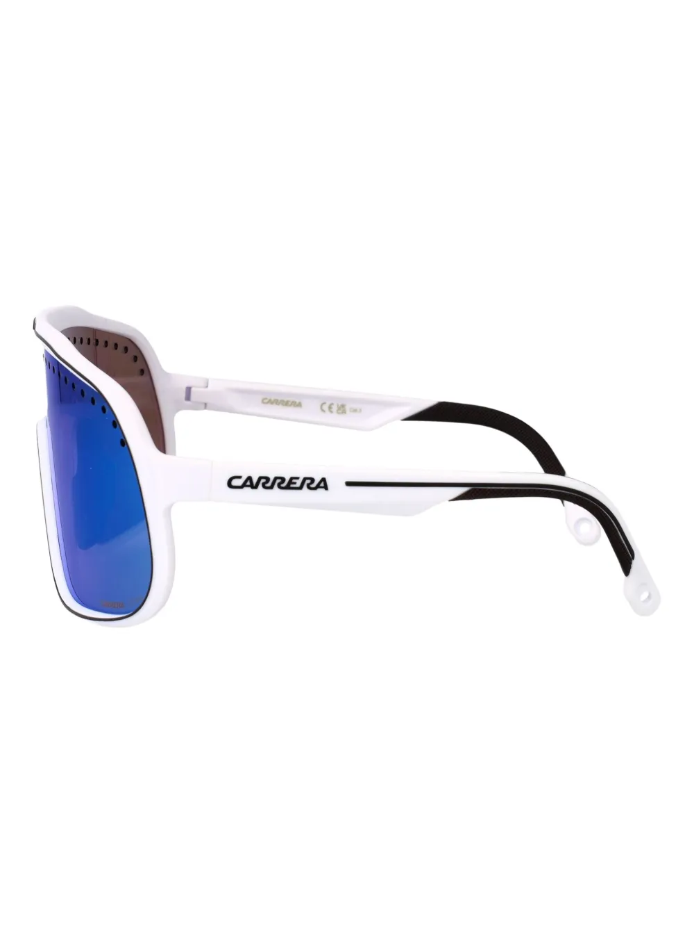 Carrera perforated shield-frame sunglasses Wit